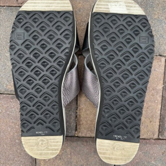 UGG Leather Crossover Slide Sandals Treadlite Sole Size 8 - Picture 5 of 7